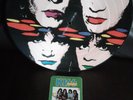 kiss asylum picture disc numbered limited edition and asylum backstage pass...