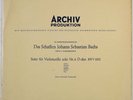 ENRICO MAINARDI BACH CELLO SOLO SUITE NO.6 ARCHIV ED.1 14061 APM NM