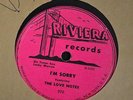 LISTEN RARE CLEAN R&B 78 The Love Notes Riviera 970 Sweet Lulu and  I’m Sorry