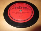 BALKAN RED LABEL 78 RPM RECORD No. 521 Z CERCIS NESIM & GRUPI I SAZEVET