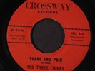 THREE CHIMES: Tears And Pain / Show Me The Way 45 (scarce) rare Vocal Groups