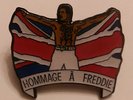 QUEEN FREDDIE MERCURY TRIBUTE CONCERT RARE ENAMEL PIN BADGE