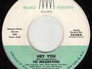 IMAGINATIONS - Music Makers 108 - Hey You / Guardian Angel - '61 DOO-WOP 45 VG++