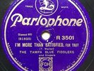 JAZZ: LARRY ABBOTT & HIS ORCHESTRA - I’M MORE THAN SATISFIED’ PARLOPHONE, RARE
