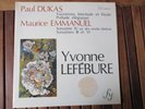 RARE NM  ED1 YVONNE LEFEBURE DUKAS EMMANUEL FY STEREO 017 FRANCE