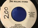 the rolling stones Happy/All Down The Line RARE PROMO 45RPM