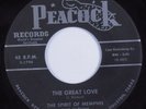 Black Gospel 45 SPIRIT OF MEMPHIS The Great Love PEACOCK HEAR