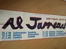 AL JARREAU  orig. CONCERT POSTER  --  KONZERT PLAKAT   168 x 59 cm SONDERGRÖSSE