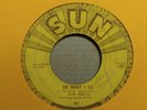 45 RPM Slim Rhodes SUN 256 Do What I Do  ROCKABILLY   VG
