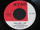 Gino Washington   Girl Here I Am / That Soul   ATAC Xover northern soul 45 HEAR