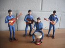 BEATLES 1964 JOHN PAUL GEORGE & RINGO REVELL MODEL FIGURES ASSEMBLED & PAINTED