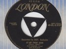 PAT BOONE At My Front Door (LONDON) Gold Tri Centre UK 45