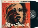 BILLIE HOLIDAY: ALL OR NOTHING AT ALL verve LP / david stone martin MONO DG