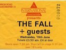 Fall The International, Manchster 19/6/85 Ticket