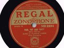 FLORRIE FORDE RARE 78 - FAIR FAT AND FORTY - LET'S ALL BE A HAPPY FAMILY - EX-