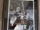 signed paul weller the jam stage pic  double mounted and framed ...very rare
