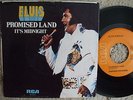 Elvis Presley - Promised Land / It's Midnight - RARER ORANGE LABEL 45 rpm + PS