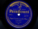 PARAMOUNT 12219  CHARLIE JACKSON – PAPA’S LAWDY LAWDY BLUES / AIRY MAN BLUES  V+