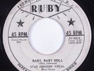 Rockabilly 45 STAN JOHNSON Baby, Baby Doll RUBY HEAR