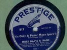 MILES DAVIS - PAPER MOON - PRESTIGE 78 RPM