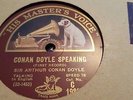 RARE SIR ARTHUR CONAN DOYLE-CONAN DOYLE SPEAKING STUNNING CONDITION HMV C1983
