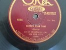 LOUIS ARMSTRONG AND HIS HOT FIVE  SAVOY BLUES/HOTTER THAN THAT OKEH 8535