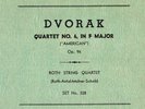 186g2.  Roth String Qt. - Quartet #6 in F (American) (Dvorak) - Col. 328 (3)