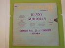 Benny Goodman El famoso 1938 Carnegie Hall Jazz Concierto Lp 33 giri disco