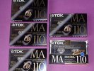TDK MA 110 METAL. RARE 5 AUDIO CASSETTE TAPE BLANK VERGINI SIGILLATE