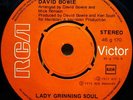 DAVID BOWIE Lady Grinning Soul / Let's Spend The Night 1973 GREEK ORIG 7