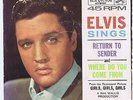 Elvis Presley 45 Return To Sender NM 1962 BB # 2 Canada RCA Victor 47-8100 W/PS