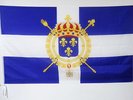 DRAPEAU MARINE CIVILE FRANÇAISE XVIIIE SIÈCLE 150x90cm - DRAPEAU PAVILLON ROYAUM