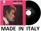 JOHNNY HALLYDAY QUAND REVIENT LA NUIT EXCUSE-MOI... 45 T ITALIEN ITALIE ITALY