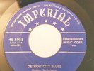 FATS DOMINO The Fat Man Detroit City Blues IMPERIAL 45-5058 Record