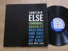 Cannonball Adderley Somethin' Else LP Blue Note 47 W 63rd Miles Davis DG RVG Ear