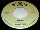 WENDY RENE 45 Bar-B-Q STAX 159 RARE NORTHERN SOUL VG+