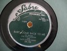 THE FIVE ECHOES BABY COME BACK TO ME KILLER DOO WOP 78 ON SABER 102