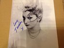 JORDAN    - PUNK POSE  - 10X8  PHOTO  -  SIGNED ....SEX PISTOLS   -  UACC