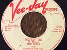 THE DELLS I Wanna Go Home / Movin' On 45, RARE 1956 DOO WOP Vee Jay Promo VJ 230