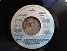ALFIE DAVISON - LOVE IS A SERIOUS BUSINESS - ORIGINAL USA, MERCURY PROMO COPY