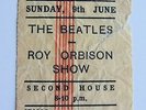 THE BEATLES ORBISON SHOW TICKET  KING GEORGE'S HALL, BLACKBURN  U.K.  SUN 9-6-63