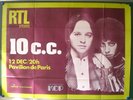 GROUPE 10 CC – AFFICHE ORIGINALE DE CONCERT -PAVILLON DE PARIS - TRES RARE -1977