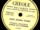 FRANK MELROSE KANSAS CITY STOMPERS Aunt Jemima Stomp   (kein Schellack ) X2895