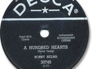 BOBBY HELMS Rock'n Roll 78 RPM Record. The Fool and the Angel/A Hundred Hearts