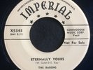 Barons, Eternelly Yours on Imperial 5343, RARE PURPLE WAX nice Doo-Wop