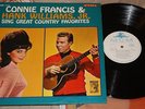 JAPAN WHITE PROMO RECORD HANK WILLIAMS JR. & CONNIE FRANCIS  1965 TOP