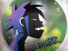 GORILLAZ logo design. Stencil artwork on vinyls. Made in Australia