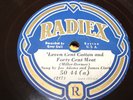 Radiex 5044 Joe Adams James Clark Leven Cent Cotton / Farm Relief Blues 78 RPM