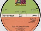 80s Disco Club Dance GWEN McCRAE keep the fire / funky UK 12