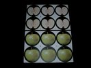 RARE VINTAGE UNCUT NO PRINT BEATLES APPLE RECORD LABELS. (NO RECORD)